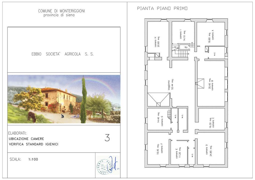 Agriturismo Biologico Ebbio Βίλα Monteriggioni Εξωτερικό φωτογραφία